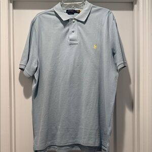 Polo by Ralph Lauren Men's Light Blue Polo Shirt (Classic Fit)